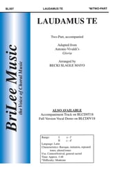 Laudamus Te Two-Part choral sheet music cover